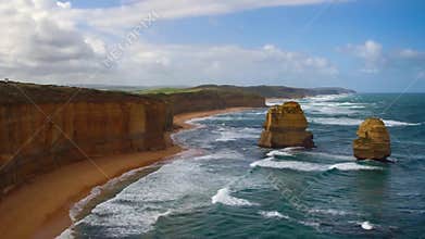 Twelve Apostles view in Australia