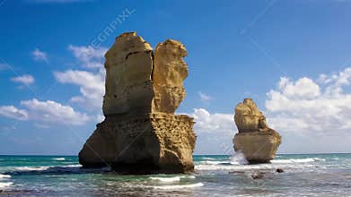 Twelve Apostles view in Australia