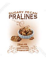 NOLA Collection Louisiana Pecan Pralines Background