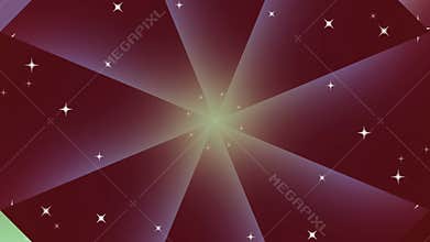 Abstract Starburst Pattern with Shifting Colors