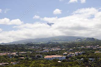 Azoren, little village on the island Pico