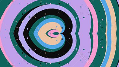 Vibrant Swirling Shapes in Motion Graphics