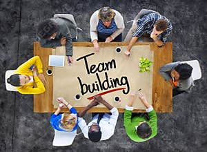 People in a Meeting and Team Building Concepts