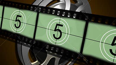 Countdown Leader Film Strip