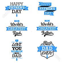 Father's Day Text Elements