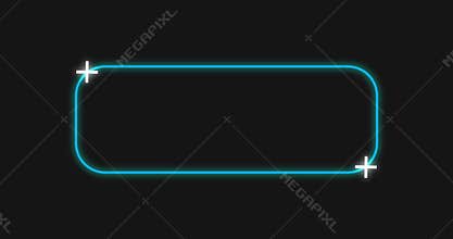 4K Sci-fi designed neon HUD lower third. HUD callout titles with copy space.