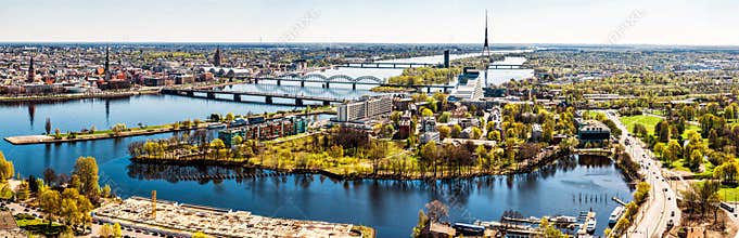 Panorama of Riga city