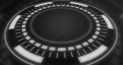 4K Futuristic portals, Magic Hologram cool display technology.