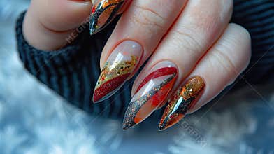 Autumn color nails showcase chic nail art for modern fashion lovers