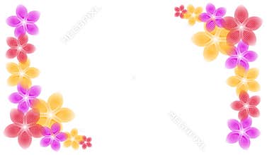 Spring Flowers Corner Piece Borders