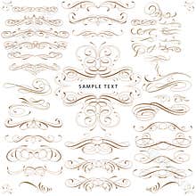 CURLS design elements set