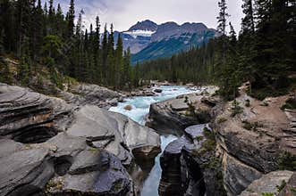 Athabaska falls Rockies, Alberta, Canada