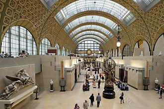 People in Musee d'Orsay, Paris