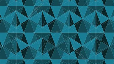 Spider Green Net Line Geometric Kaleidoscope Animation