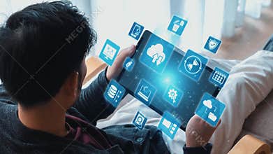 Data backup cloud system network connection concept Gist