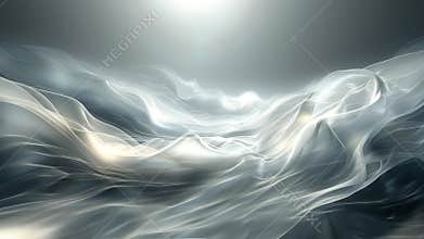 Abstract Video of Flowing Light and Airy Forms in a Gradient Space