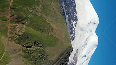 Mount Elbrus in Caucasus mountains