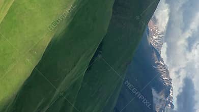 Summer landscape in Caucasus Mountains