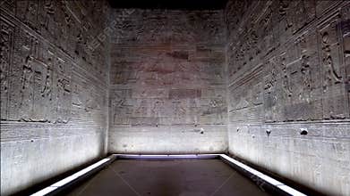 Explore Ancient Egyptian Hieroglyphics and Wall Drawings at Dendera Temple
