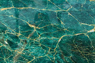 Turquoise and Gold Polished Granite