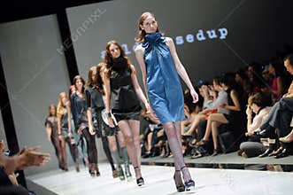 Models showcasing designs from Alldressedup at Audi Fashion Festival 2012