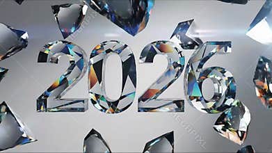 2026 New Year Diamond Countdown Animation