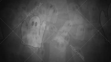 ethereal translucent ghosts glide amid misty echoes of past with haunting textures