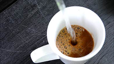 Making instant coffee