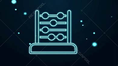 Neon Abacus: A Glowing Icon of Calculation and Learning