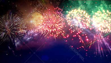 Fireworks explosion festival