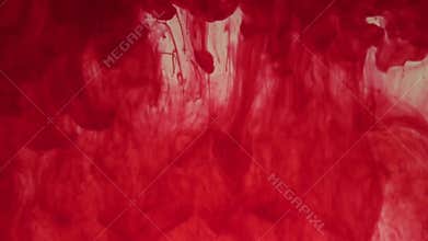 Red dye in water