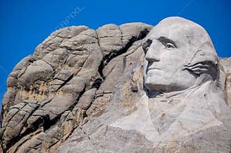 George Washington on Mount Rushmore National Monument, South Dakota, USA