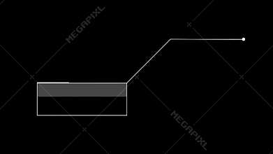 Glitch Dynamic Callout HUD Animation For Sci-Fi Projects. Alpha
