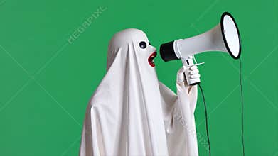 Ghostly Announcement: A Spooky Halloween Message