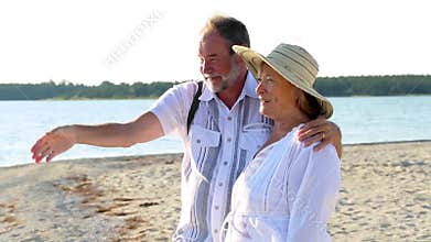 Seniors at the beach