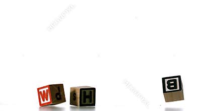 Blocks spelling why dropping down