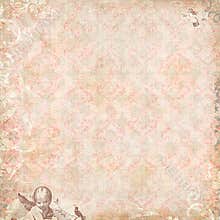 Vintage Floral and angels Wallpaper