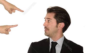 A guilty businessman