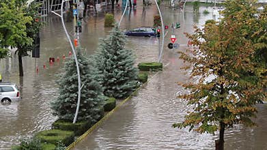 Flooded streets