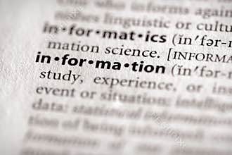 Dictionary Series - Info: information