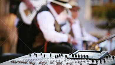 Jazz band music recording moment