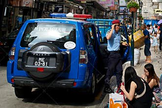 Police in Macau