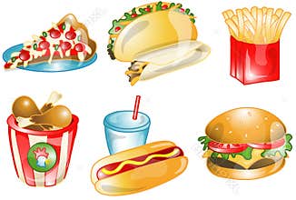 Fast food icons