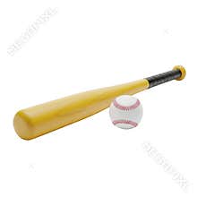 3d wooden baseball bat and ball realistic sports equipment for game day action transparent background
