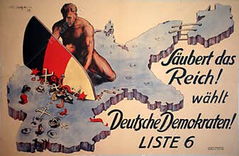 German 1928 Election Poster