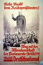 German 1928 Election Poster