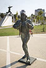 Monument of Mick Jagger in Durres, Albania