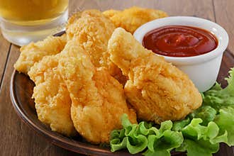 Breaded chicken wings