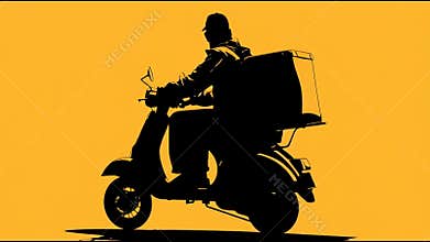 Delivery Riders Navigating Busy Streets While Transporting Goods on Scooters During the Day in an Urban Setting