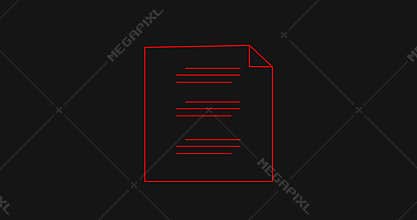 Daily routine to-do checklist animated with blank lines indicating taks, 4K.